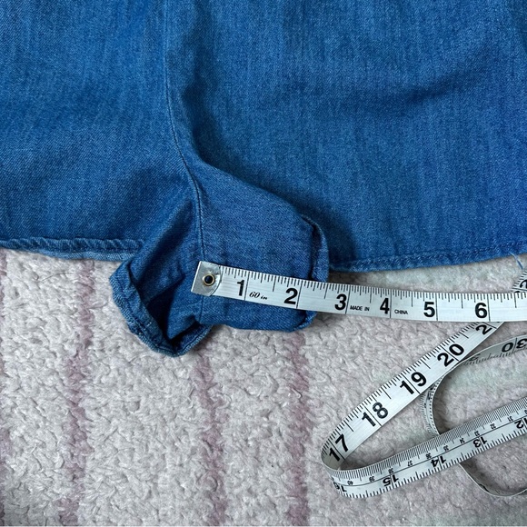 Old Navy Chambray Denim Romper Size XXL Cotton Spring Summer Festival Playsuit - Picture 11 of 11